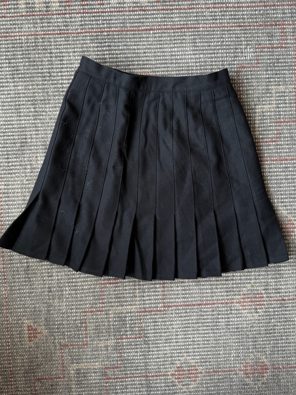 Vintage wool pleated Bebe mini skirt